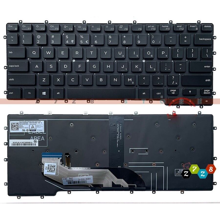 Bàn Phím Laptop Dell Latitude 7400 2 IN 1 9410 2 IN 1 0NNGCR 0476JH Zin New Có Đèn