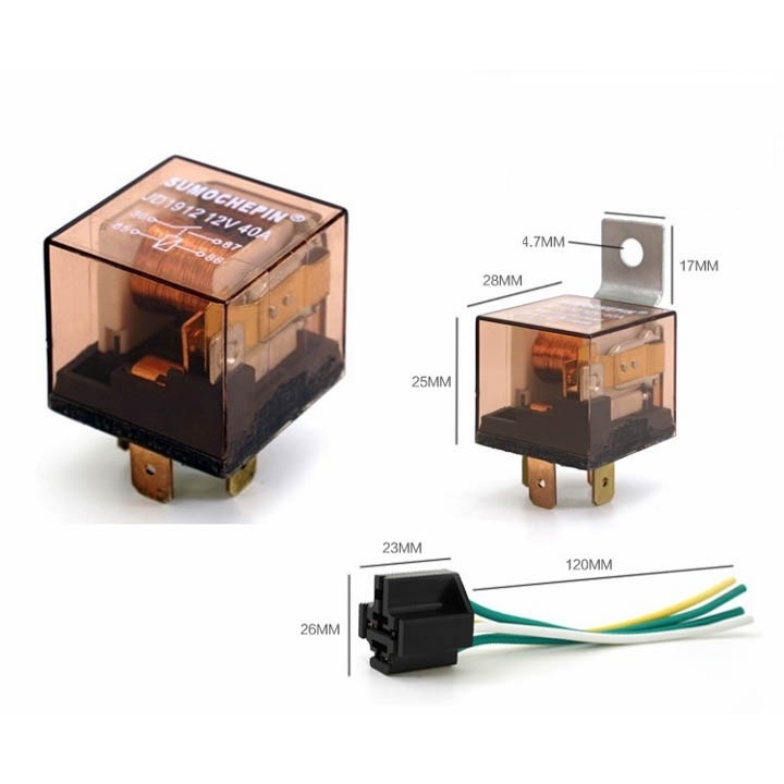 Rờ le còi xe 4 chân 12v