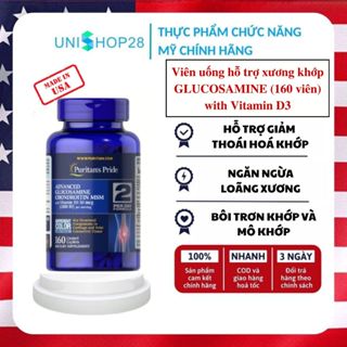 Viên uống hỗ trợ xương khớp GLUCOSAMINE CHONDROITIN MSM per 2 160 viên PURITAN’S PRIDE Unishop28