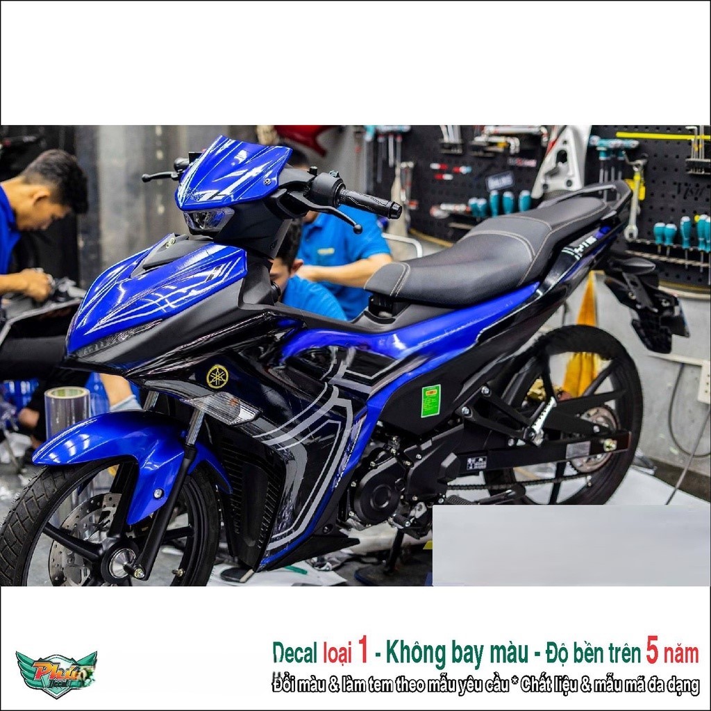 Tem rời Exciter 155 VVA xanh đen (1)