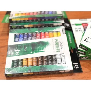 Màu Acrylic Pebeo tuýp 12ml - Set 12/18/24 Tuýp