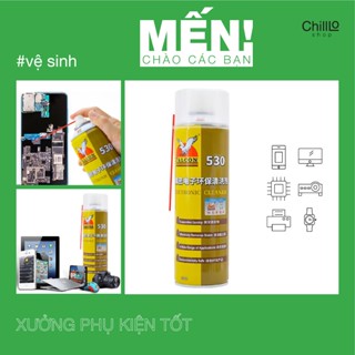 Chai Falcon 530 Electronic Cleaner 550ml Vệ Sinh Màn Hình Linh Kiện Điện Thoại, Máy Tính, Camera