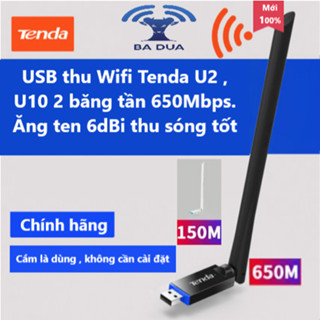 USB Wifi - USB Thu Wifi Tenda U2 AX300 , Tenda U10 2 băng tần AC650 , Tenda U18A AX1800 , Tenda U11 Pro AX900