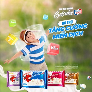 Phô mai vuông con bò cười Belcube 15 chiếc 6M+ 78g