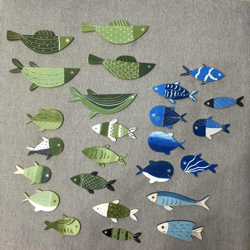 Cá Gỗ Tự Decor - Cá Gỗ Trang Trí Treo Tường
