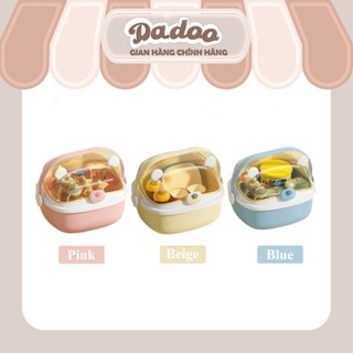 [ DADOO ] Khay / Giá Úp Bình Sữa Tai Gấu Kèm Quai Sách Chịu Nhiệt Độ Cao Nhỏ Gọn Kích Thước 34*28*27cm