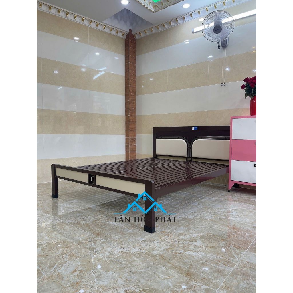 Giường sắt giường ngủ thiết kế 1M2X2M
