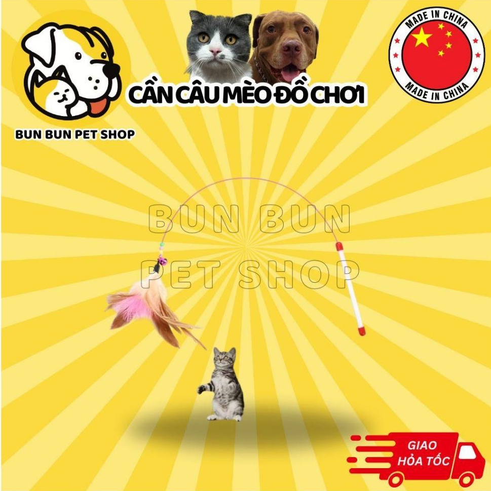 Cần câu mèo đồ chơi
