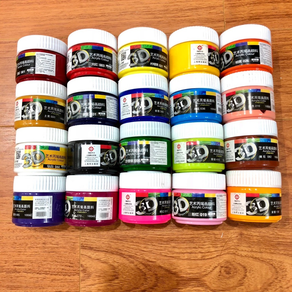 Màu Acrylic 3D Chinjoo 100ml