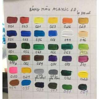 Màu Acrylic 3D Chinjoo 100ml