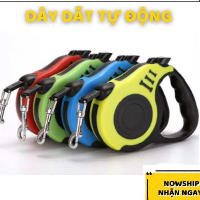 Dây dắt tự động dài 3-5m dành cho thú cưng