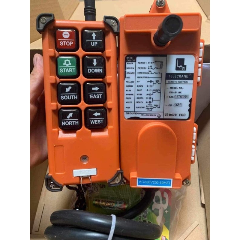 Bộ điều khiển từ xa 2 tay Telecrane F21-E1B