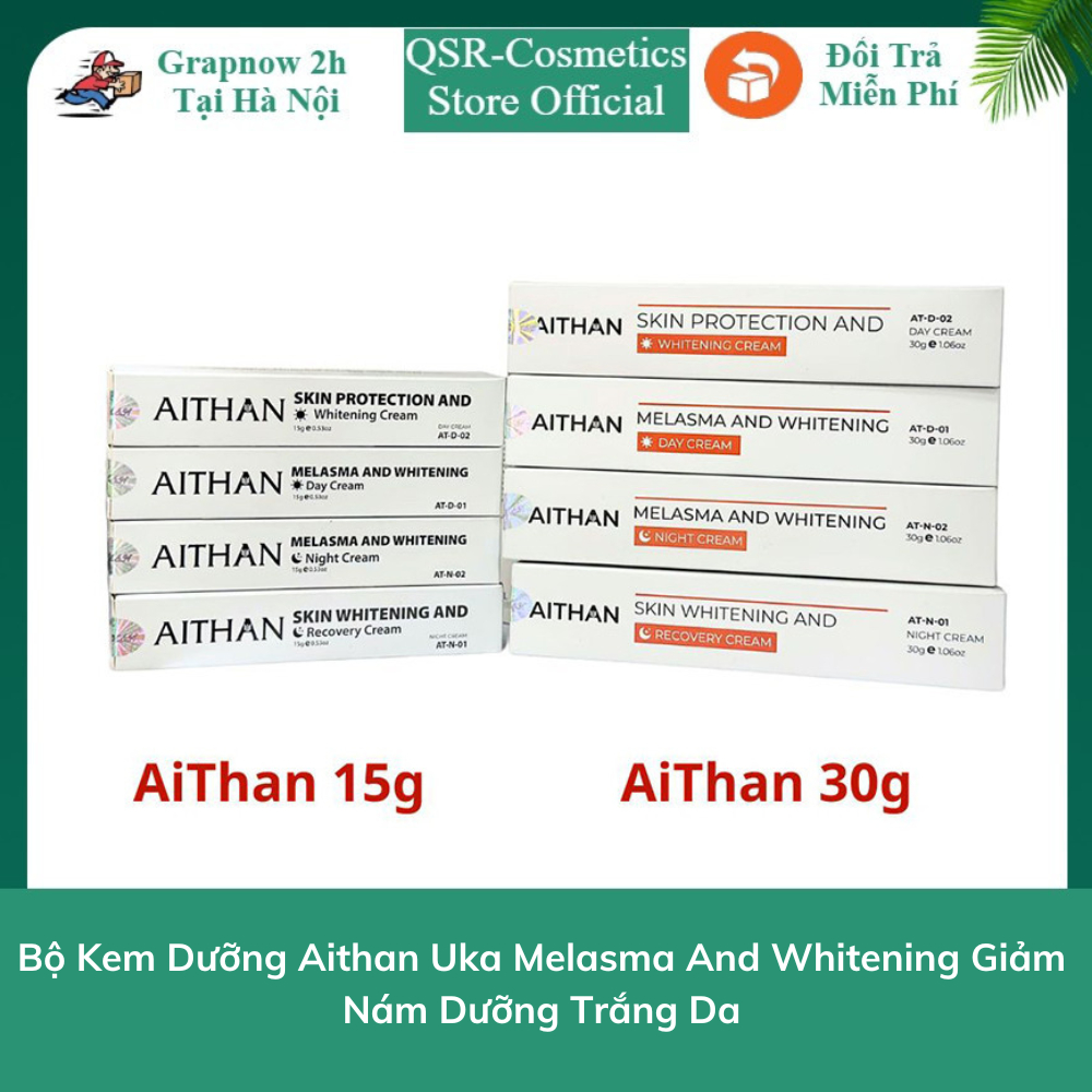 ( Chính Hãng) Bộ Kem Dưỡng Aithan Uka Melasma And Whitening Giảm Nám Dưỡng Trắng Da