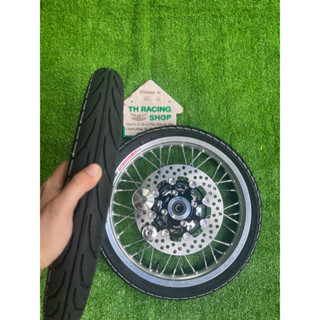 1 CÁI BÁNH CĂM TRƯỚC GẮN XE ĐIỆN NIỀNG NHÔM 14IN AKEI ANCHOR NHẬP KÈM ĐĨA KIỂU 4 ỐC SALAYA TẶNG CHỤP CỐC VỎ RUỘT CAME