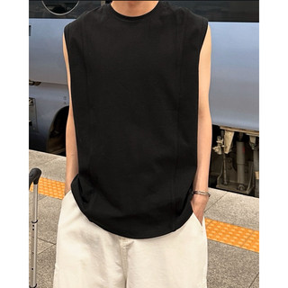Áo thun trơn Tanktop basic trắng đen ( chất cotton 100% )