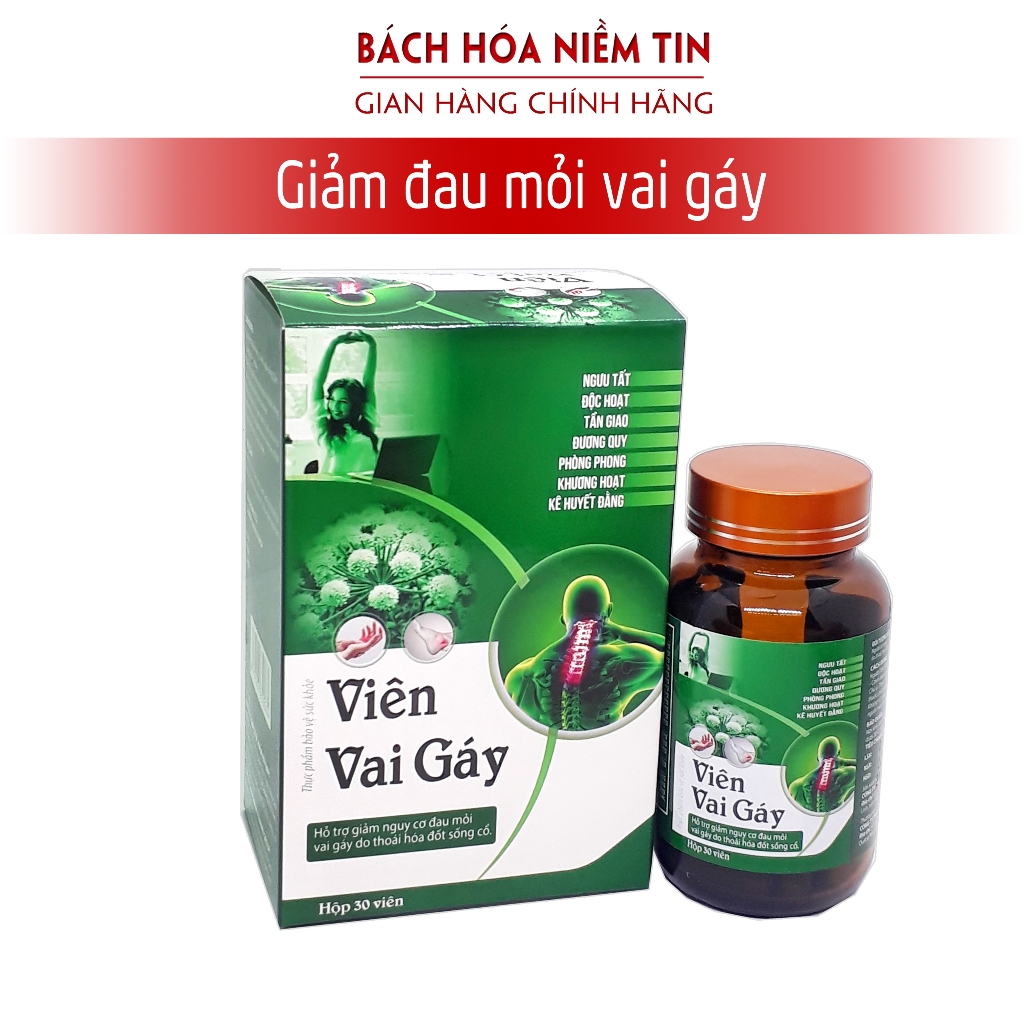 Viên Vai Gáy Japan - giúp giảm thoái hóa, đau mỏi vai gáy hiệu quả - hộp 30 viên