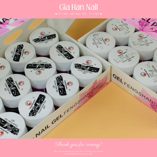 Gel vẽ đen, trắng Fengshangmei chính hãng - gel vẽ nổi chất đậm đặc chuyên dụng cho dân làm móng (lẻ hũ) - GIA HAN Nail