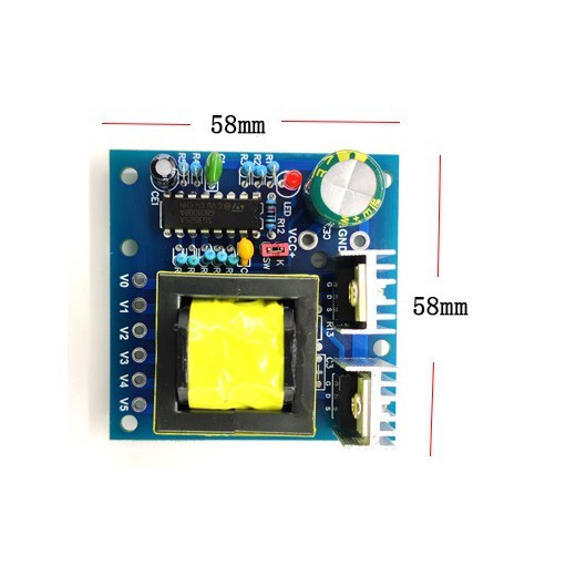 Mạch kích điện 12v lên 220v 150W, Mạch tăng áp 12-220v