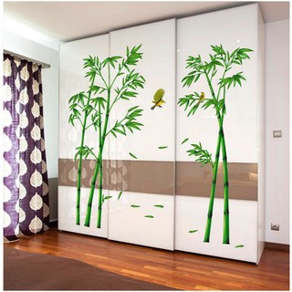 Decal dán tường Tre xanh