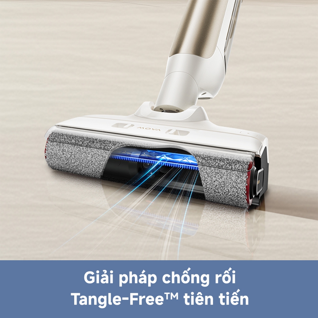 Máy Hút Bụi Lau Sàn Không Dây Mova M10 | Ngả Phẳng 180° | Giặt Cuộn Lăn Với Nước Nóng 75°C | BH 36 Tháng | BigBuy360 - bigbuy360.vn