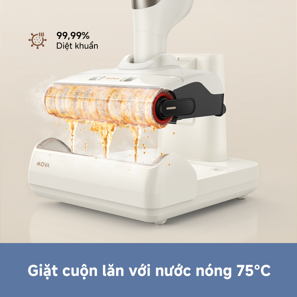 Máy Hút Bụi Lau Sàn Không Dây Mova M10 | Ngả Phẳng 180° | Giặt Cuộn Lăn Với Nước Nóng 75°C | BH 36 Tháng | BigBuy360 - bigbuy360.vn