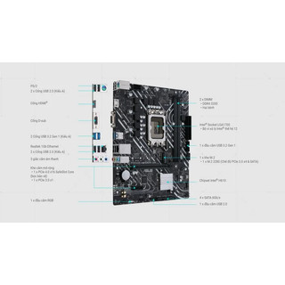 Mainboard Asus H610M-K Prime DDR4 - Bảo hành 36 tháng