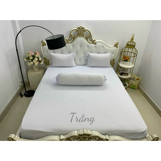 Bộ drap thun màu trơn (1ga 3 vỏ gối)