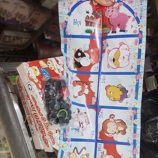 Cờ ô ăn quan 12 con giáp (hộp giấy)