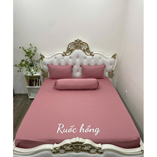 Bộ drap thun màu trơn (1ga 3 vỏ gối)