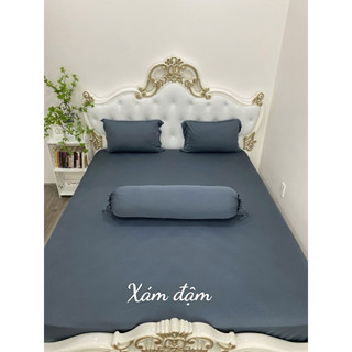 Bộ drap thun màu trơn (1ga 3 vỏ gối)