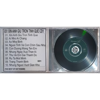 Bộ 8 dĩa ca sĩ Duy Khánh