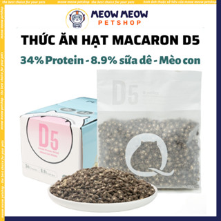  Hạt MACARON D5 PETQ 1.4KG. Thức ăn hạt khô Macaron D5 thêm sữa dê dành cho mèo con 
