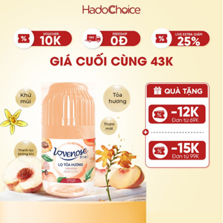 Lọ tỏa hương Lovenose hương thơm tự nhiên, Lọ thơm phòng khử mùi sáp thơm phòng thế hệ mới 45 ngày