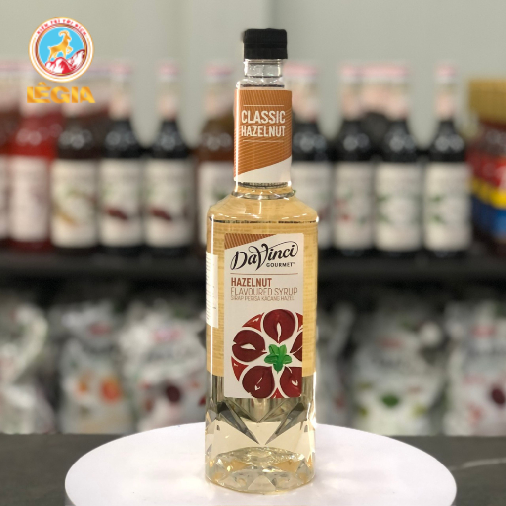 SYRUP DAVINCI HAZELNUT HẠT DẺ 750ML (CÓ CHAI CHIẾT LẺ) - HAZELNUT DAVINCI GOURMET SYRUP