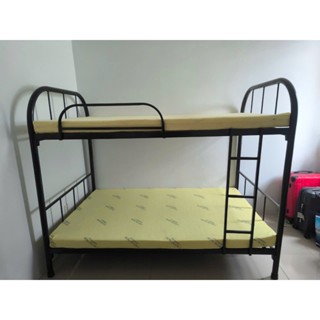 Giường tầng 2 người bằng sắt- giường sắt 2 tầng màu đen cho sinh viên giá rẻ giao lắp nhanh các quận hcm