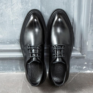 Chunky Derby Giày Tây Nam Da Bò Italy Đế Cao Su Kép Cao Cấp Bảo Hành 12 Tháng - TDK Shoemaker