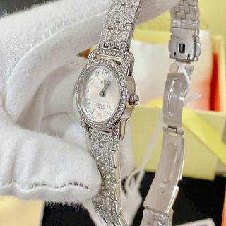 Đồng Hồ Nữ Coach Đính Full Đá Điểm Số 12 Mốc Giờ 2 Kim 26mm