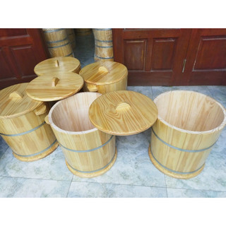 Thùng gỗ đựng gạo phong thủy 10ky