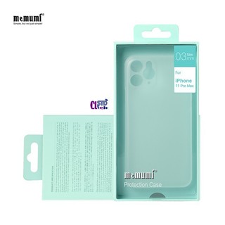 Ốp lưng siêu mỏng 0.3mm iPhone 11 - 11 Pro - 11 Pro Max MEMUMI MỎNG LỤA chính hãng