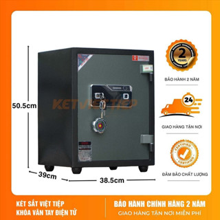 Két sắt Mini thông minh Việt Tiệp KV304-VTDT Vân Tay, Điện Tử, Kết Nối Điện Thoại 4IN1