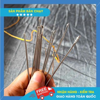 Kim khâu xỏ lỗ khâu thân giày, ví, dây lưng, bạt tại nhà
