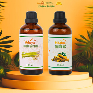 Tinh Dầu Xả Chanh + Quế Vidame CB 2 LỌ 100ML Nguyên Chất - Mua combo vừa rẻ vừa tiết kiệm, Giá Sỉ