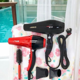 Máy Sấy Tóc Chuyên Salon ĐEN 6680 và ĐỎ 6668 2300w 3 CHÂN CẮM LOẠI 1