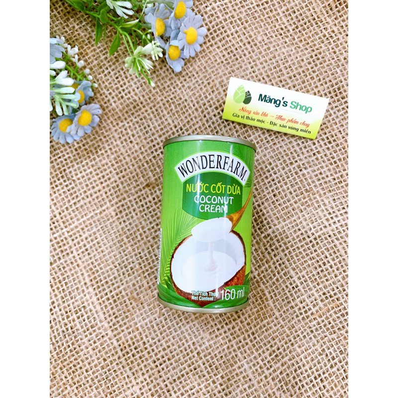 Nước cốt dừa Wonderfarm hộp 160ml
