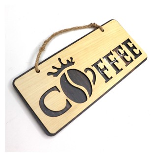 Bảng gỗ trang trí chữ COFFEE, Bảng hiệu decor quán, shop...nội dung theo yêu cầu sang trọng và bắt mắt