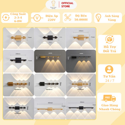 Đèn Soi Tranh - Rọi Gương Energy Green Lighting 2-3-4 Đầu Đèn Chiếu Sáng - Trang Trí Nội Thất Hiện Đại - Sang Trọng