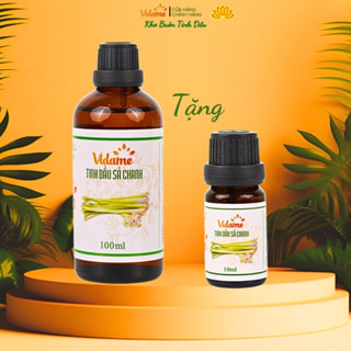 Tinh Dầu Sả chanh 100ML VIDAME - Thiên nhiên nguyên chất, Xông thơm phòng, đuổi muỗi, Mua 1Tặng 1