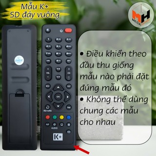 Điều khiển đầu thu K+, remote đầu thu truyền hình K+ hàng loại 1