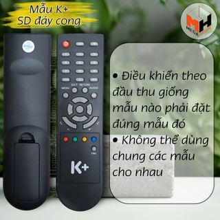 Điều khiển đầu thu K+, remote đầu thu truyền hình K+ hàng loại 1