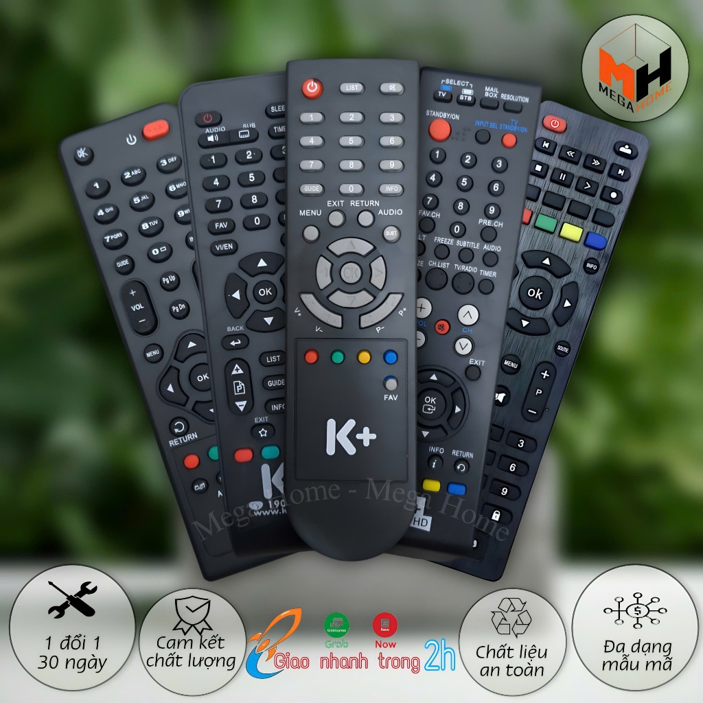 Điều khiển đầu thu K+, remote đầu thu truyền hình K+ hàng loại 1